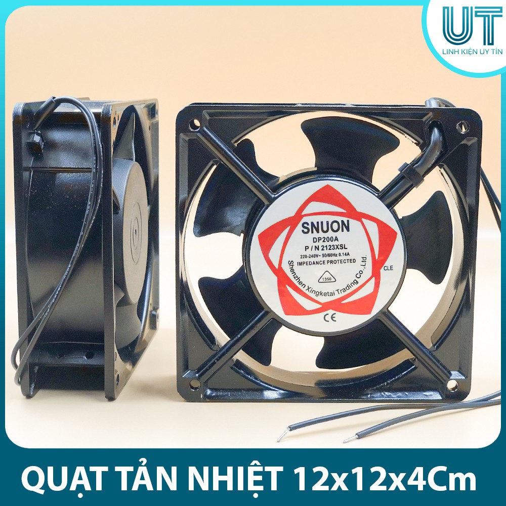 Quạt tản nhiệt sunon 12x12x4cm dp200a 220vac