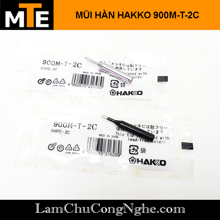 Mũi hàn hakko 900m-t-2c mũi hàn thiếc tương thích với mỏ hàn 907, 936...