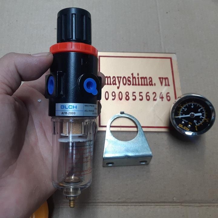 Bộ lọc nước cho máy nén khí có đồng hồ