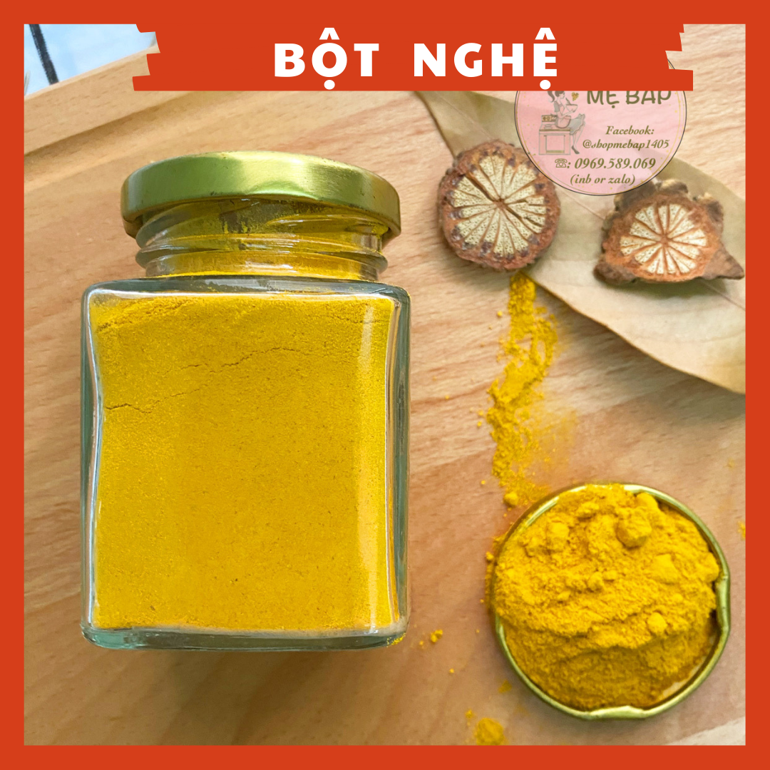 Bột Nghệ Vàng Sấy Nguyên Chất Hũ 60Gram - Gia Vị Sấy 100% Tự Nhiên - Shop Mẹ Bắp