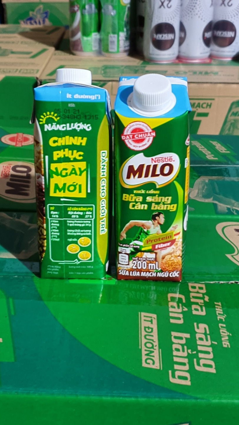 Sữa ngũ cốc Nestle Milo bữa sáng ít đường