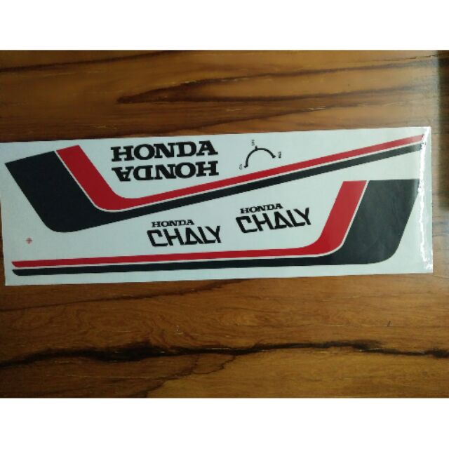 Bộ tem honda Chaly màu đỏ hàng nhập Thái Lan
