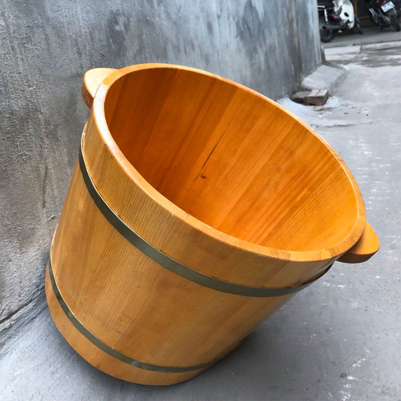 Chậu ngâm chân gỗ pomu, chậu gỗ ngâm chân,thùng ngâm chân,chậu ngâm chân