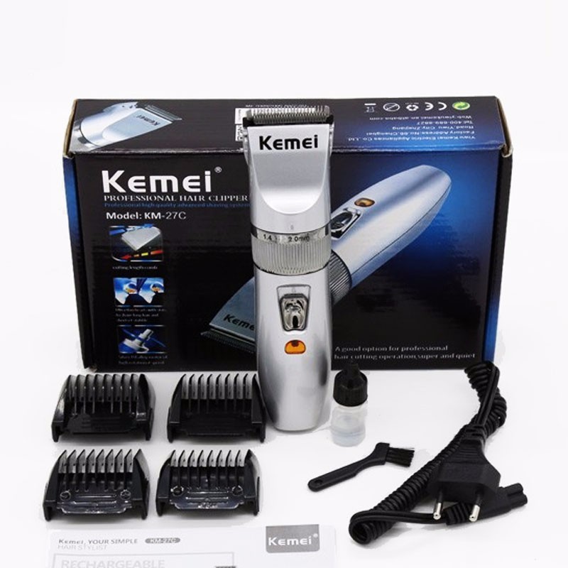 Tông đơ cắt tóc kemei 27c -tông đơ kemei 27c-tông đơ 27c Tông đơ cắt tóc trẻ em,tông đơ hớt tóc cho người lớn và gia đình,Tông đơ Không Dây Chuyên Nghiệp Kemei KM 27C giá rẻ hơn jichen,codos,xiaomi,philips,fade...