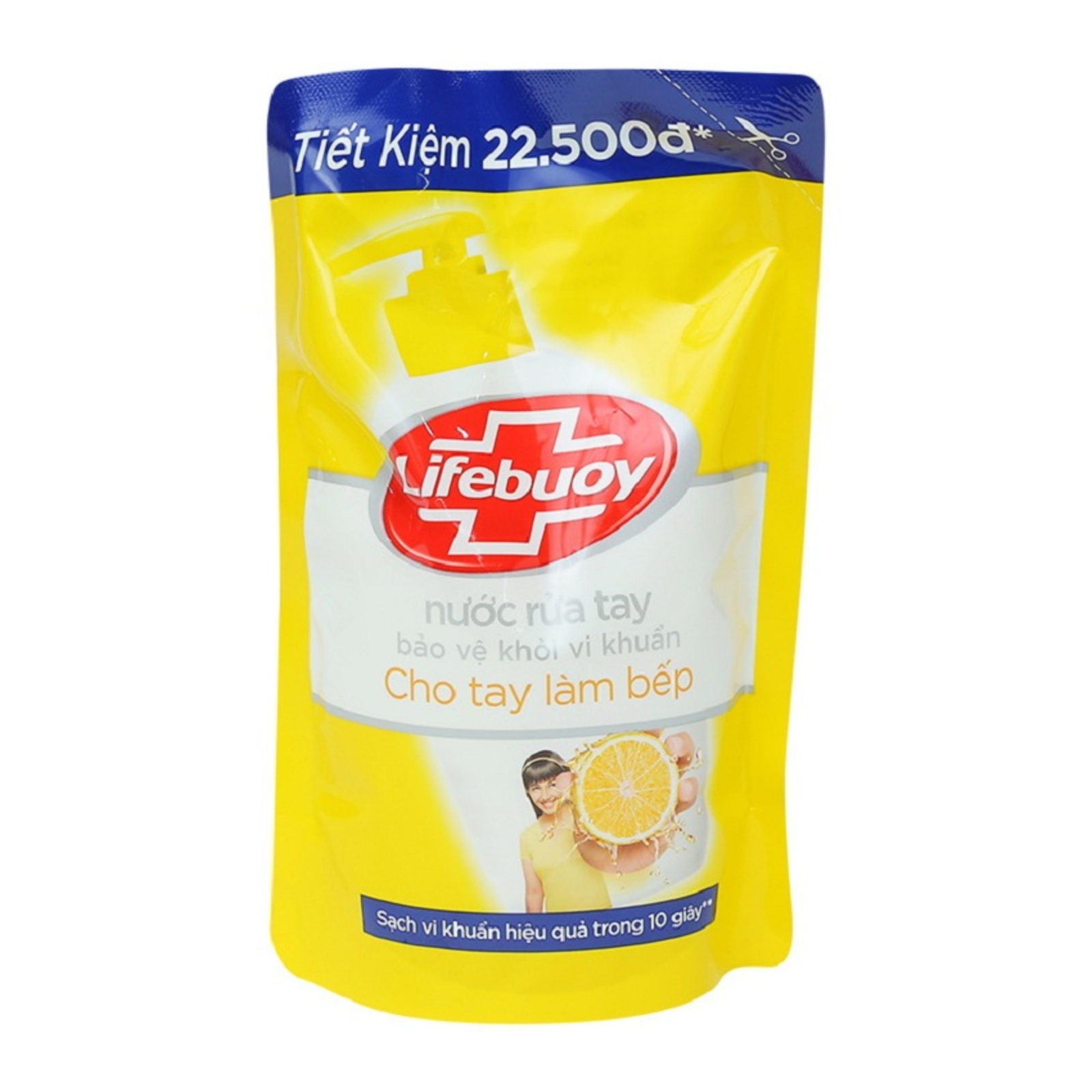 Túi Nước Rửa Tay Lifebuoy (450g) Vàng cho tay làm bếp