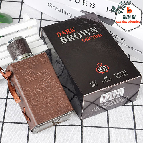 Nước hoa thơm lâu Dark Brown 80ml hương thơm ngọt ngào sang trọng, Nước hoa nam thơm lâu thiết kế cổ điển sang trọng 80ml - BUMSTORE