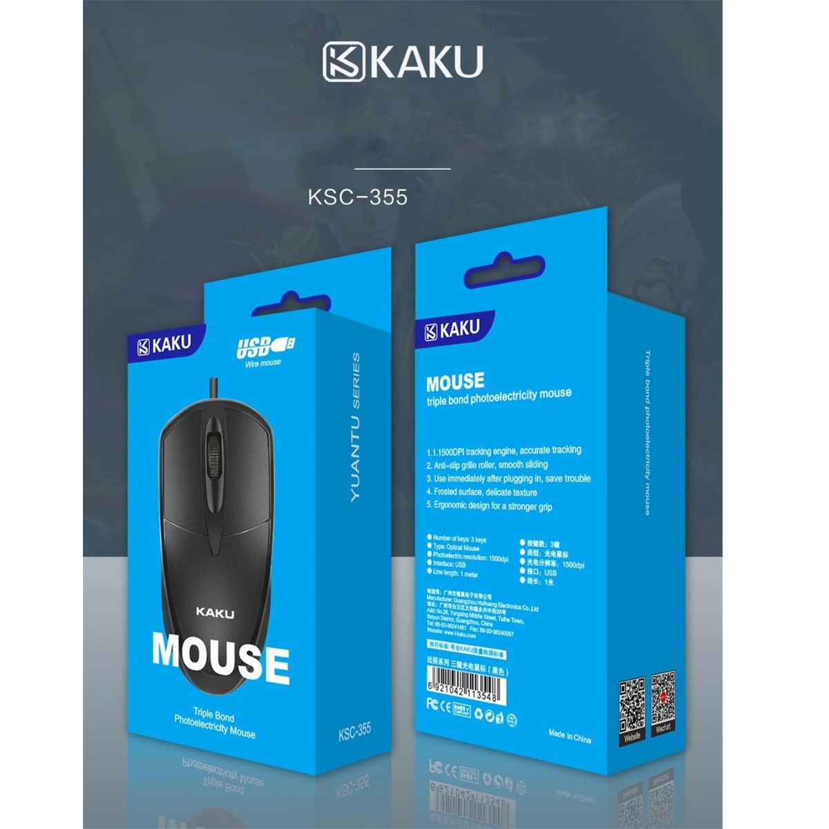 Chuột usb kaku ksc 355
