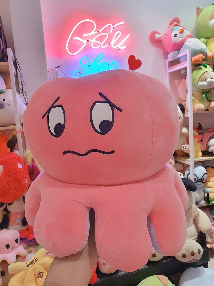 [VIDEO THỰC TẾ] Gấu Bông Bạch Tuộc Hai Mặt Cảm Xúc Lông Mịn Cao Cấp -NHÓC (4 màu - 35/45/70CM), đa dạng mẫu mã, màu sắc, chất lượng đảm bảo và cam kết hàng đúng như mô tả