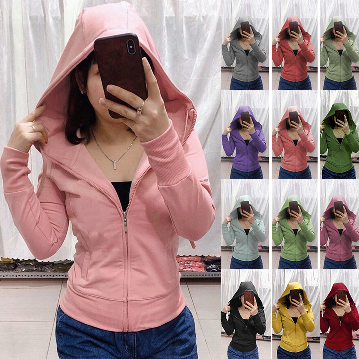 Áo khoác nữ nón trùm cao cấp thời trang