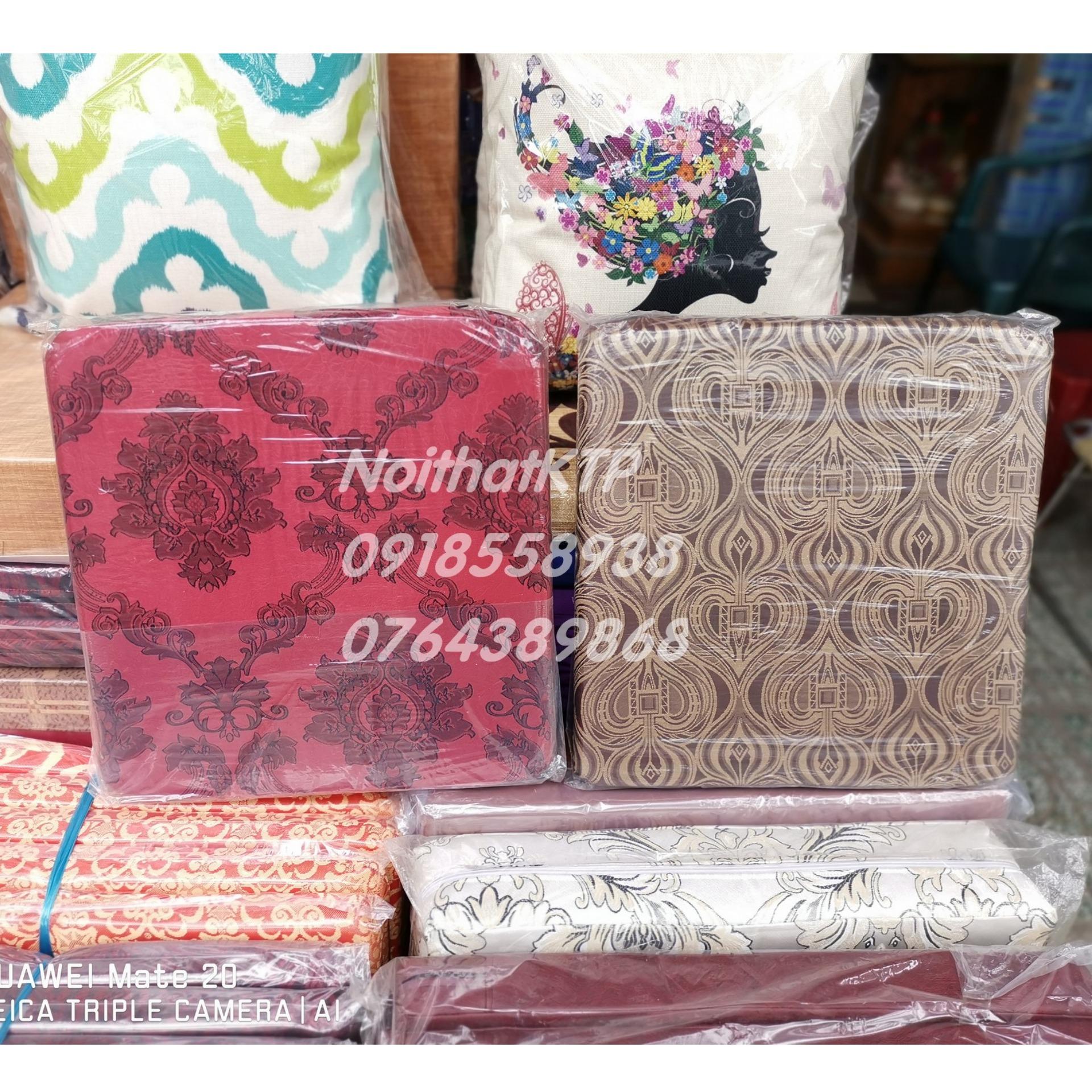 Nệm ngồi bệt NoithatKTP vải gấm cao cấp ( size 39*39*3,5cm)