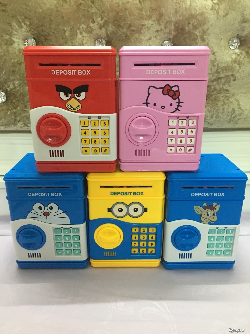 [HCM][ CÓ KHOÁ VÀ MẬT KHẨU ] - KÉT SẮT MINI THÔNG MINH (MẪU KHOÁ) - ỐNG HEO NHỎ ĐỂ TIỀN CHO BÉ XINH XẮN