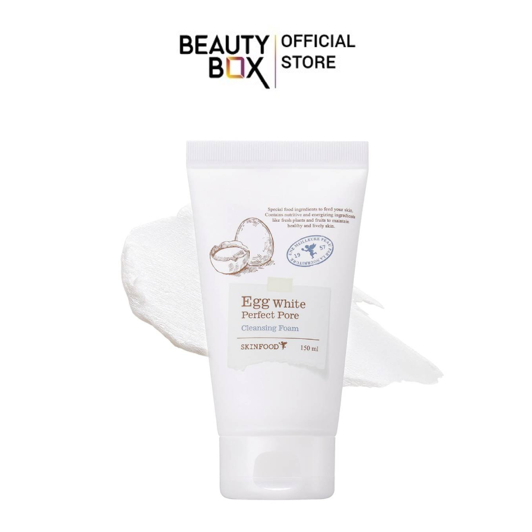 Sữa Rửa Mặt Chăm Sóc Lỗ Chân Lông Skinfood Egg White Perfect Pore Cleansing Foam 150Ml