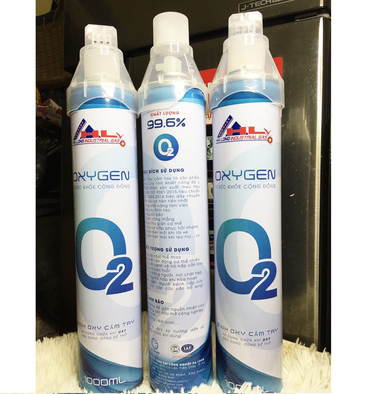 Bình oxy mini cầm tay dung tích 10 lít khí o2 tinh khiết