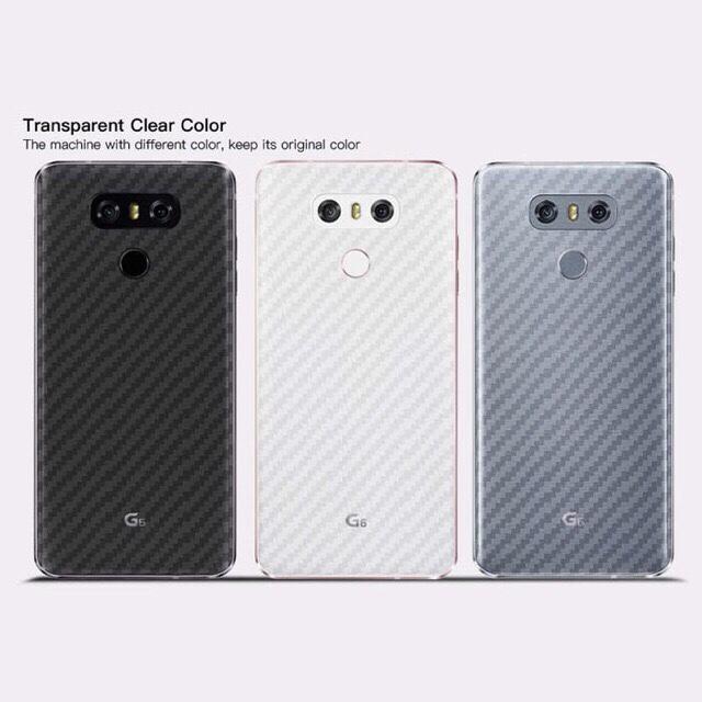 Dán vân carbon mặt lưng lg g6