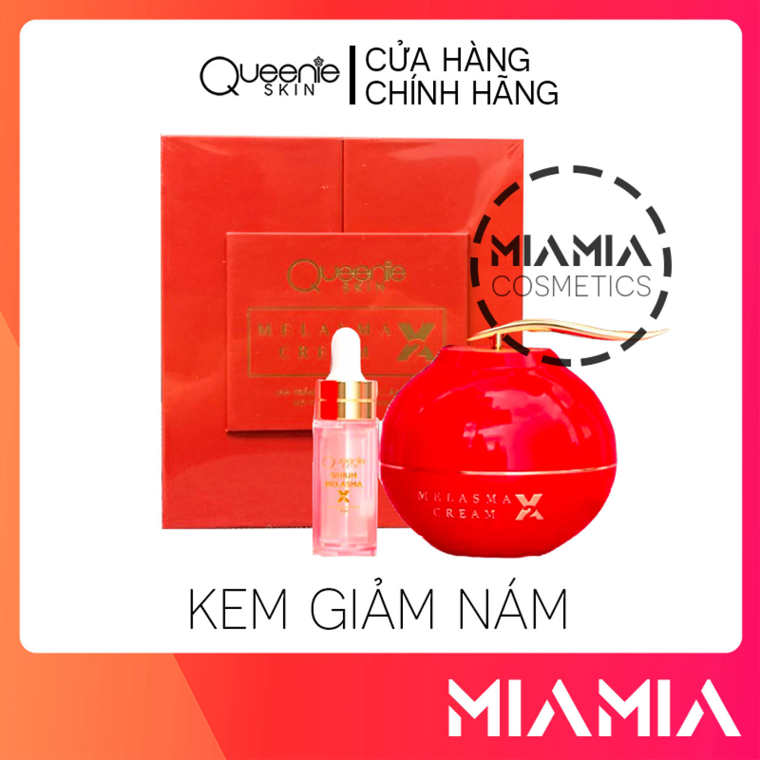 Kem Face Huyết Nám Bóc Tách X2 Queenie Skin Giá Sỉ Chính Hãng - Tặng Serum