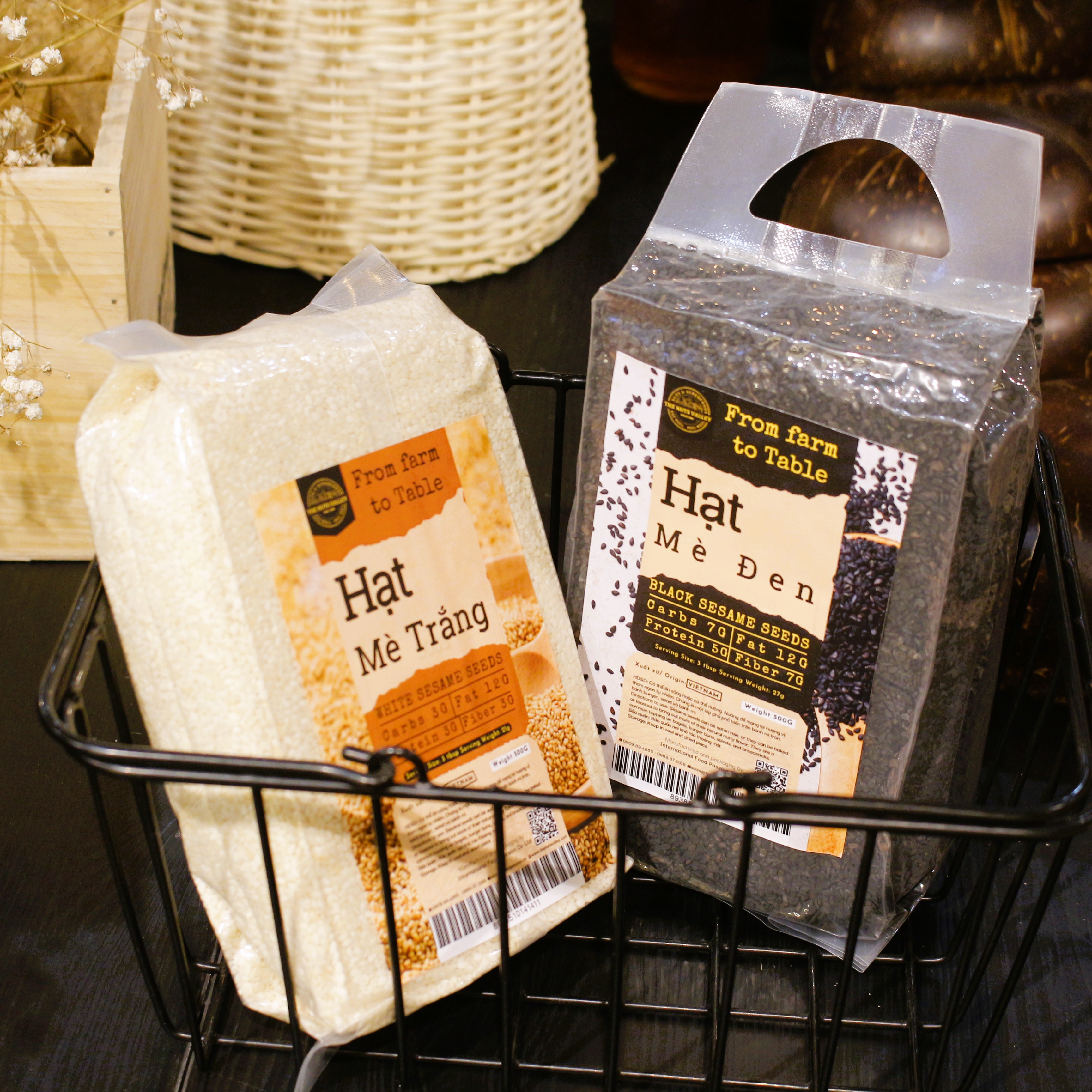 Hạt mè đen, mè trắng nấu chè, làm bánh, chế biến món ăn thơm ngon - sesame the nuts valley