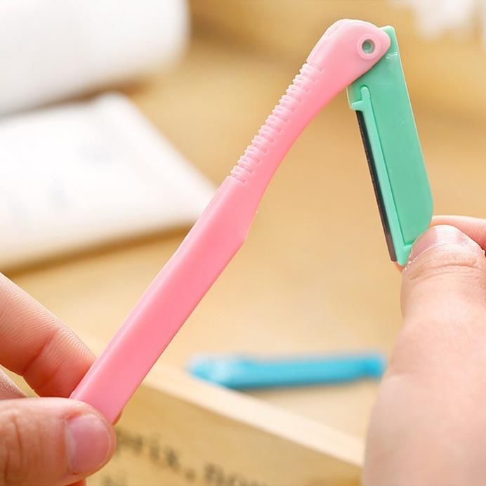 Bộ dao cạo lông mày Ailin kèm lưỡi thay thế - Cạo lông mày đẹp, điêu khắc chân mày - Lamdepdeal