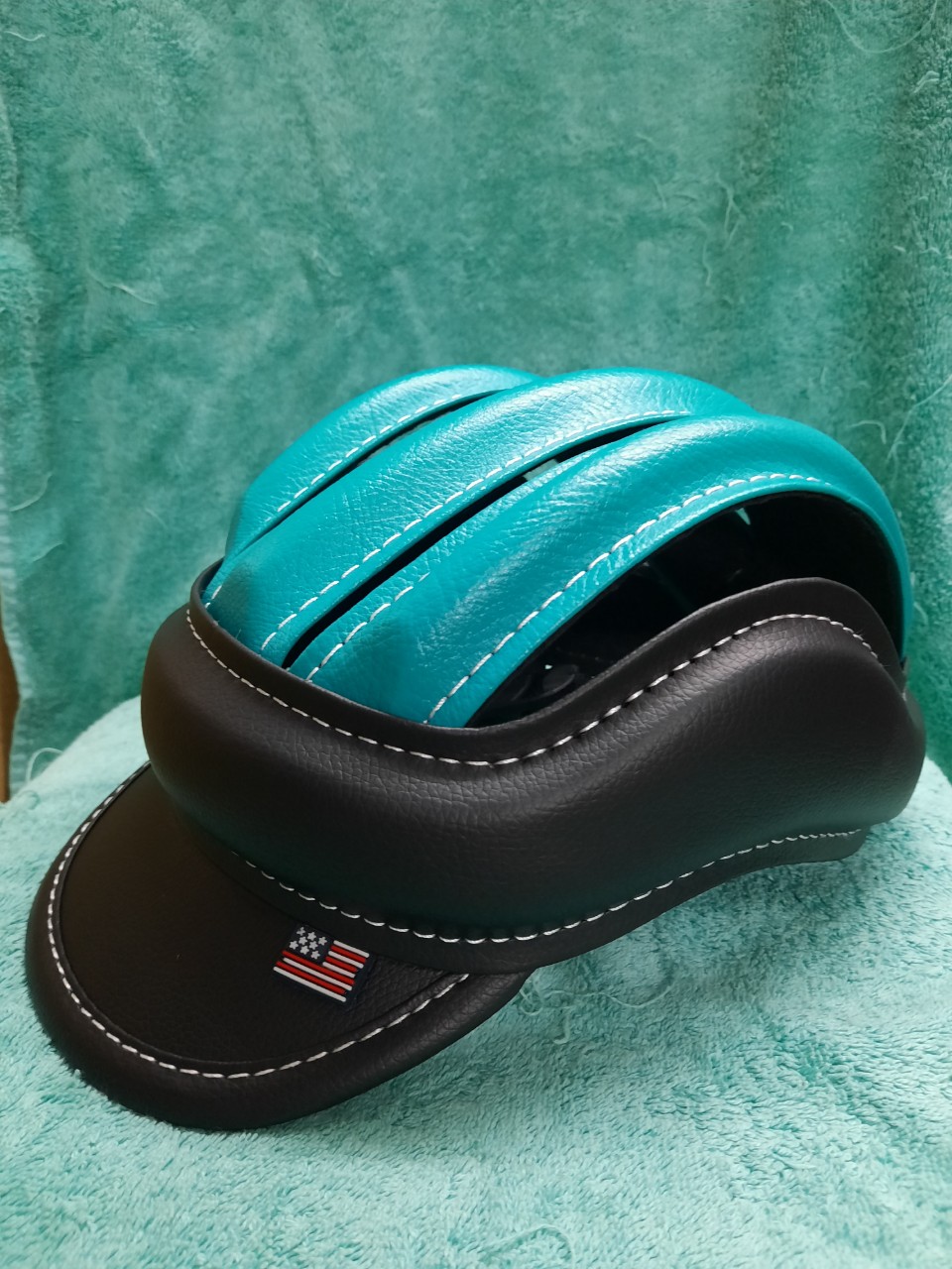 [HCM]NÓN BẢO HIỂM 3 SỌC XANH NGỌC THỜI TRANG THOÁNG MÁT