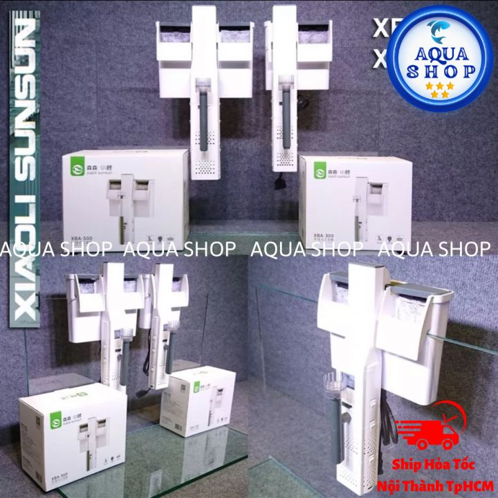 Lọc Thác Sunsun XBA-300 XBA500 Có Tích Hợp Lọc Váng Cho Bể Cá