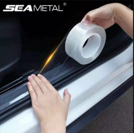 (đủ size) Băng Keo nano siêu dính cuộn 3 mét - Miếng dán bậc cửa ô tô vân carbon - ko thấm nước bảo vệ xế yêu của bạn khỏi trầy xước va đập bám bẩn nhiều vị trí - Phụ Kiện Đồ Chơi Ô Tô Xe Hơi EUNOIA