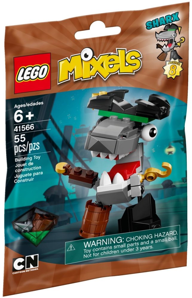 Đồ Chơi Lắp Ráp LEGO Mixels Series 8 41566 Thuyền Trưởng Cá Mập Sharx, LEGO Đan Mạch