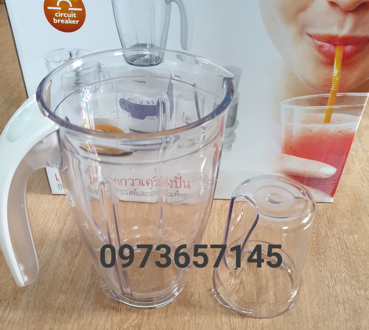 Linh kiện máy xay Philip- combo Cối nhỏ và cối lớn máy xay Philip HR2115/ Hr2118