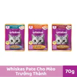 [Quà tặng không bán] WHISKAS Pate Nhiều Cá Cho Mèo Lớn 70g