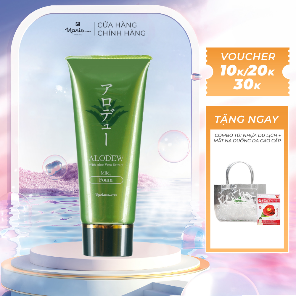 Sữa rửa mặt và tẩy trang Naris Alodew Ex Milk Foam
