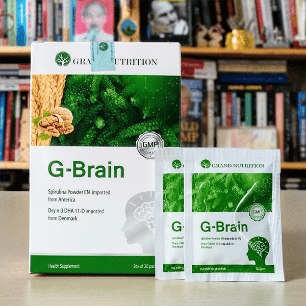 ✔️️️ combo 3 hộp g-brain hỗ trợ phát triển trí não, tăng cường hệ miễn dịch cho trẻ