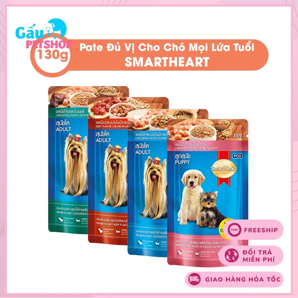 Pate cho chó pate smartheart gói 130g