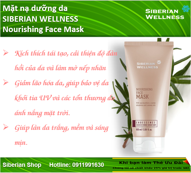 Mặt nạ dưỡng da SIBERIAN WELLNESS Nourishing Face Mask