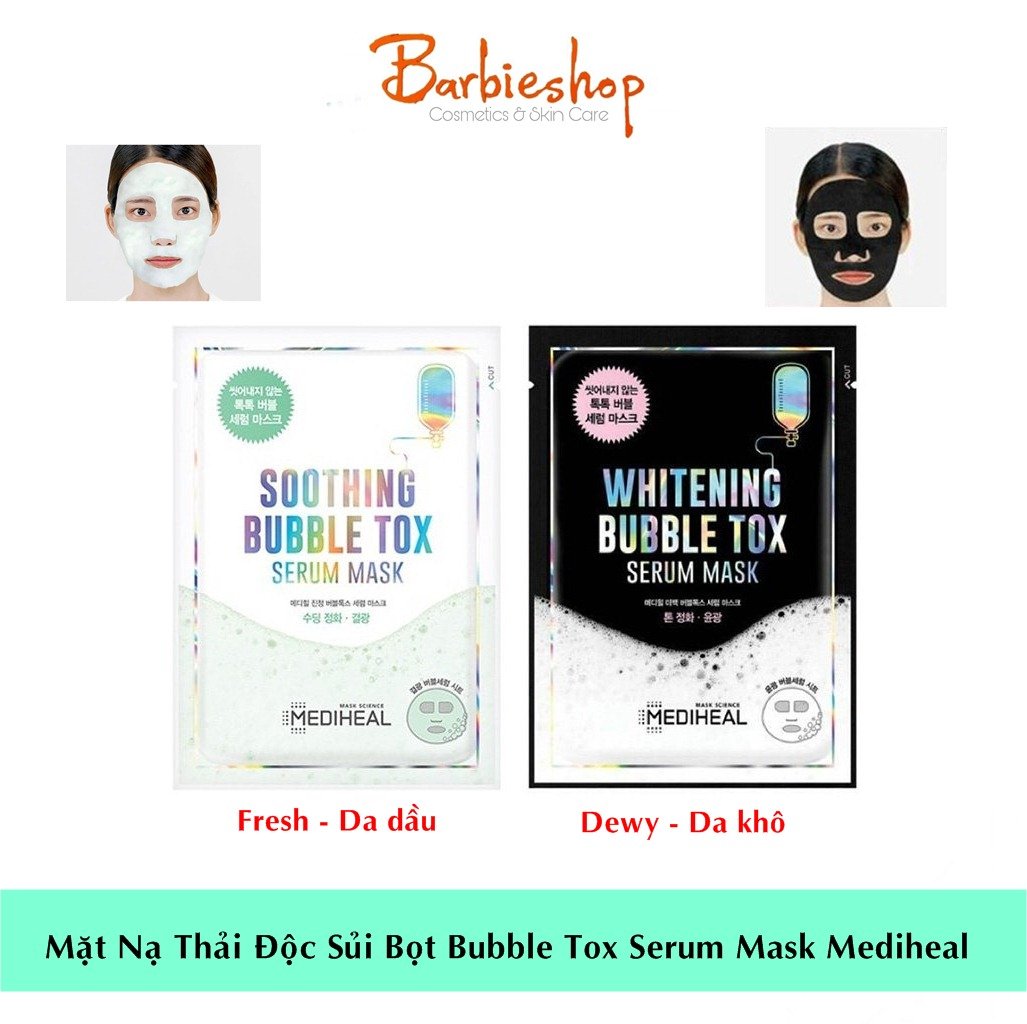 Mặt Nạ Sủi Bọt Mediheal Bubble Tox Serum Mask 25ml