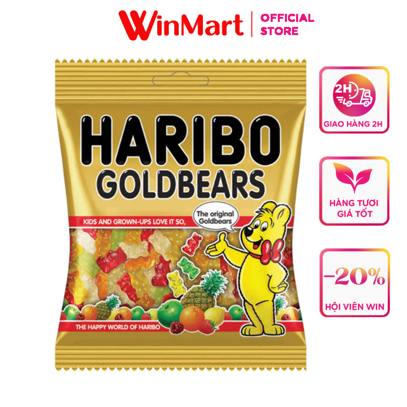 Siêu thị WinMart - Kẹo dẻo Haribo goldbears gói 80g