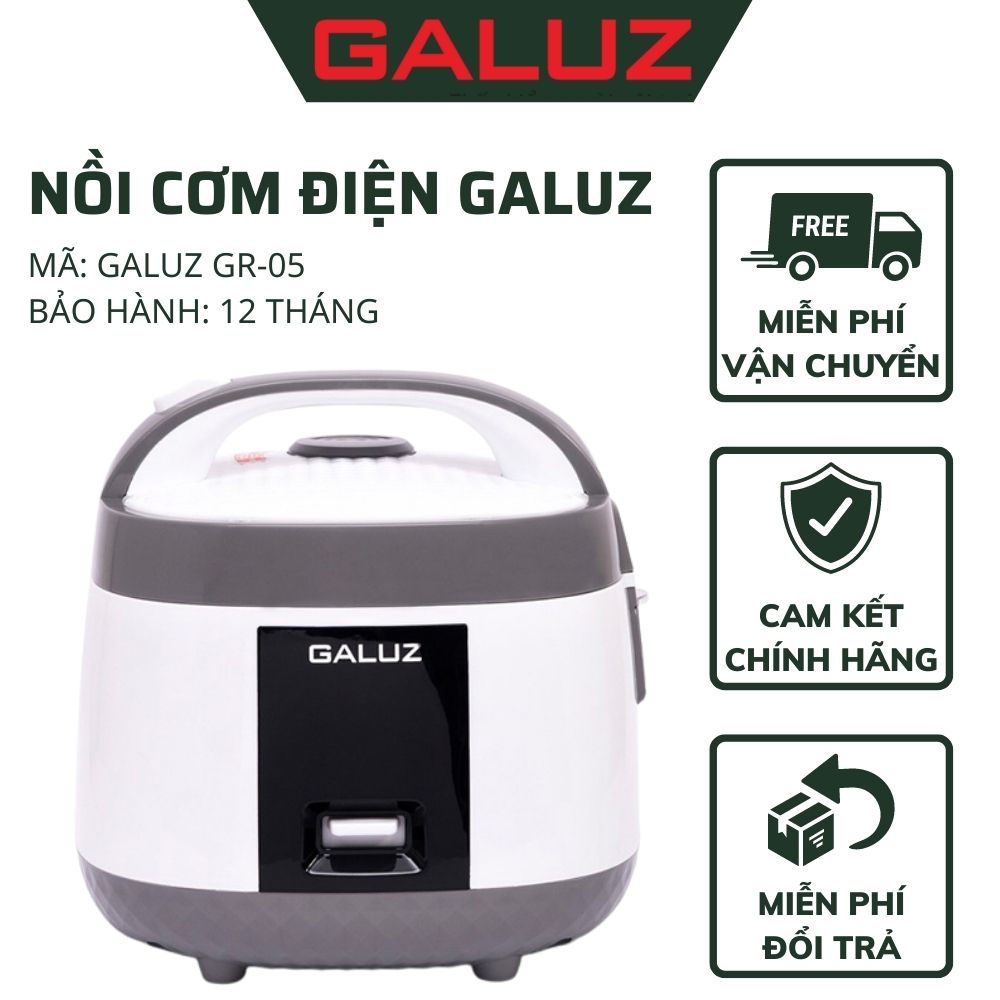 Nồi cơm điện galuz gr-05 và gr-03 - dung tích 1.8l và 1.2l - bảo hành 12 tháng