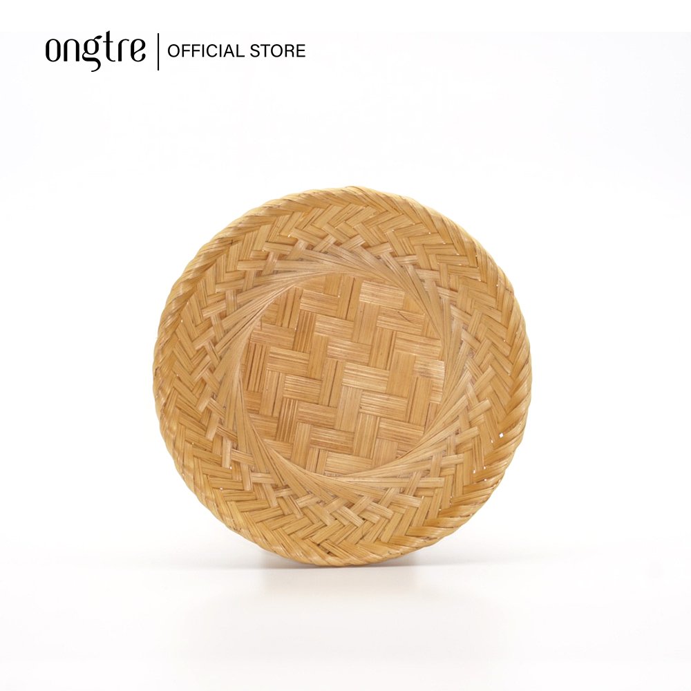Đĩa tre mini hun khói đựng đồ ăn, bánh kẹo, trang trí | ongtre® (Vietnam)