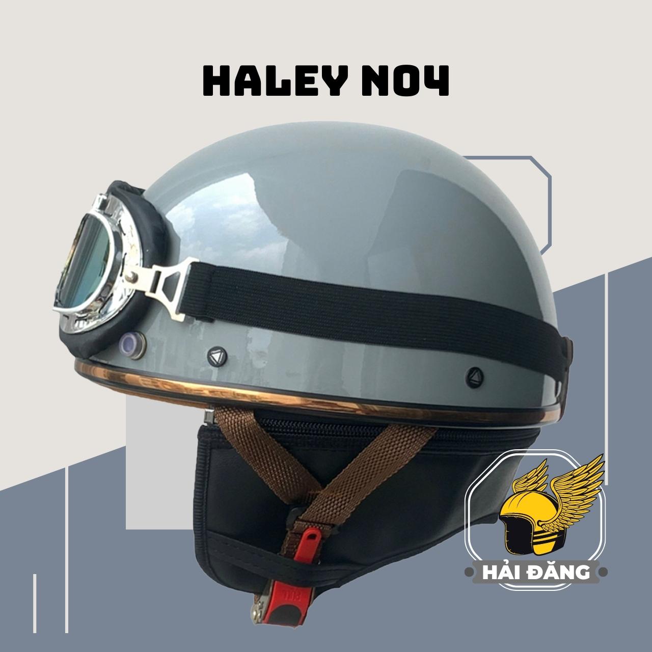 Mũ bảo hiểm 1/2 đầu napoli haley n04 size 55 -58 cm - nón bảo hiểm napoli pug nữa đầu bảo hành 12 tháng