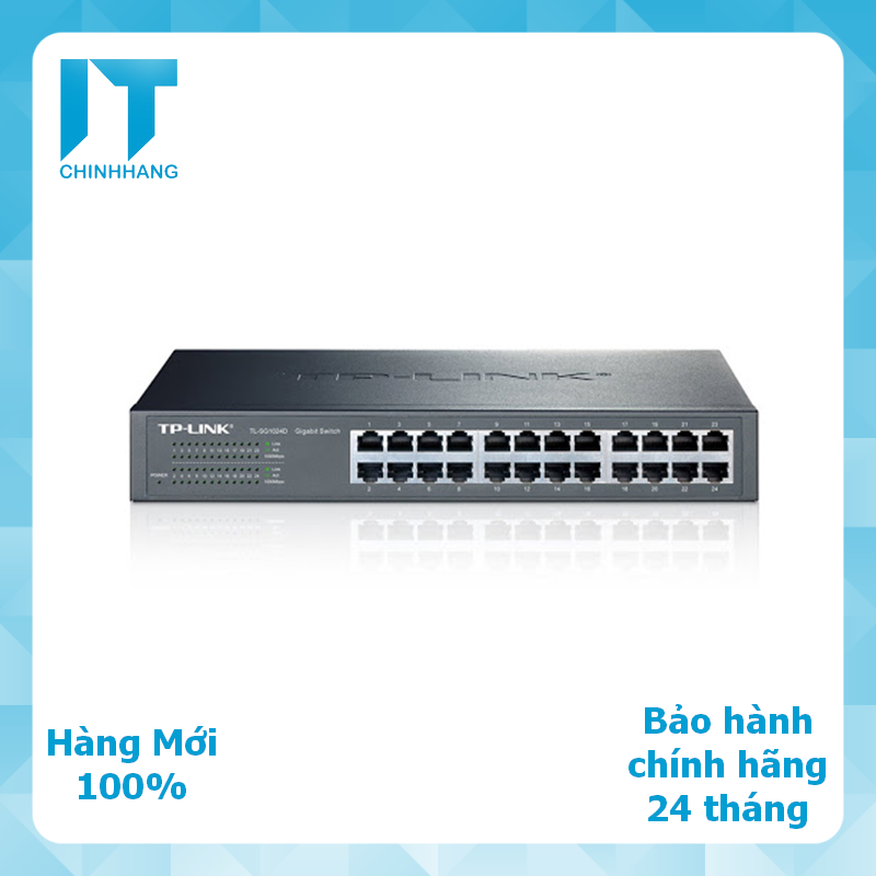 Bộ chia mạng tp-link - tl-sg1024d - switch gigabit 24 cổng gắn tủ/để bàn - hàng chính hãng
