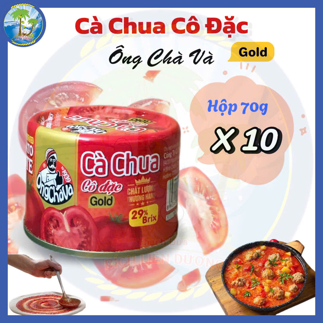 [Combo of 10 Boxes X 70g] Ong Cha Tomato Sauce Concentrate Is Convenient, Easy to Use