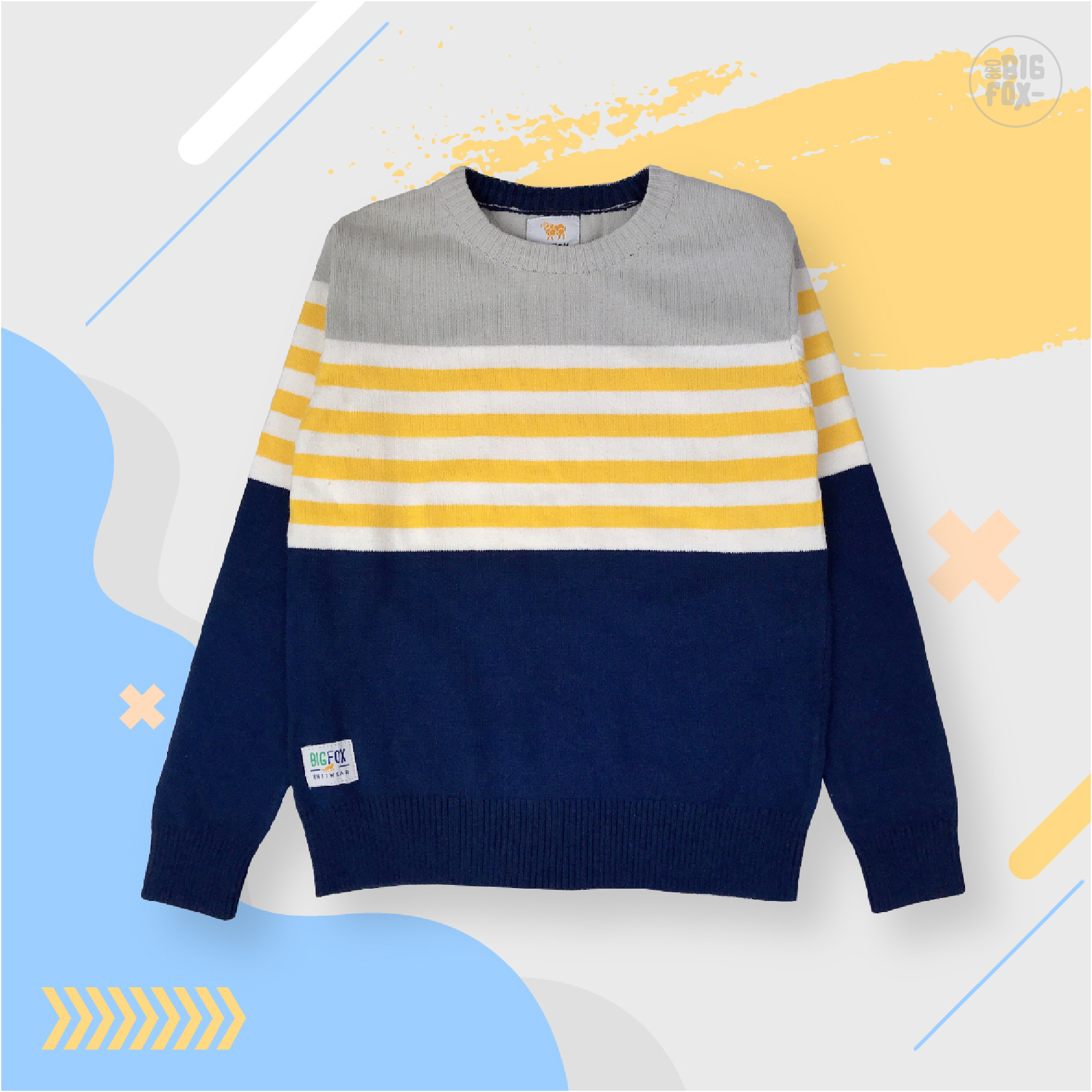 Áo len cotton cho bé trai bigfox size đại. áo len cổ tròn trẻ em size 2-11