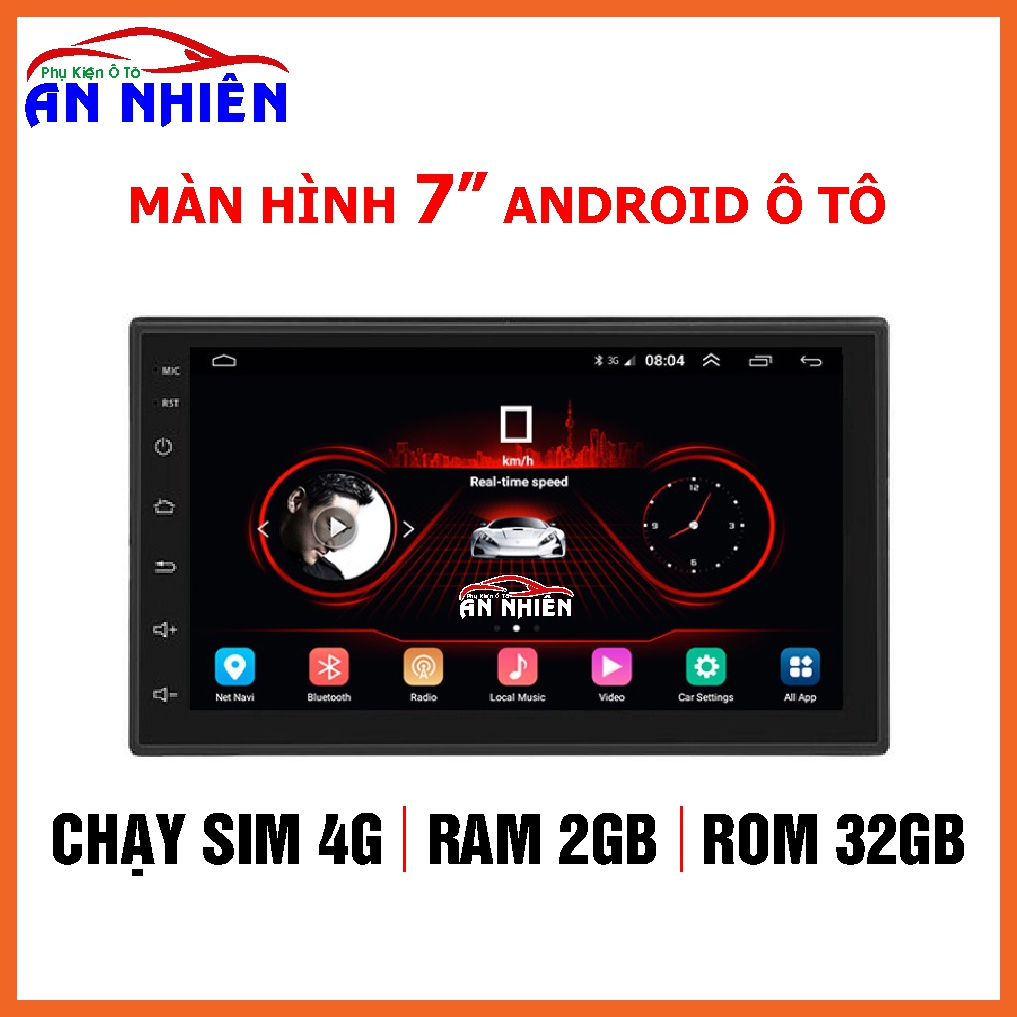 [Kho Hải Phòng] Đầu DVD Android Cho Ô Tô Tích Hợp GPS Chỉ Đường, Màn Hình 7 inch Full HD Kính Cường Lực Chống Chói Chống Lóa - Đầu Màn Hình Ô Tô Chạy Android 8.0 Đa Năng Tiện ích Xe Hơi