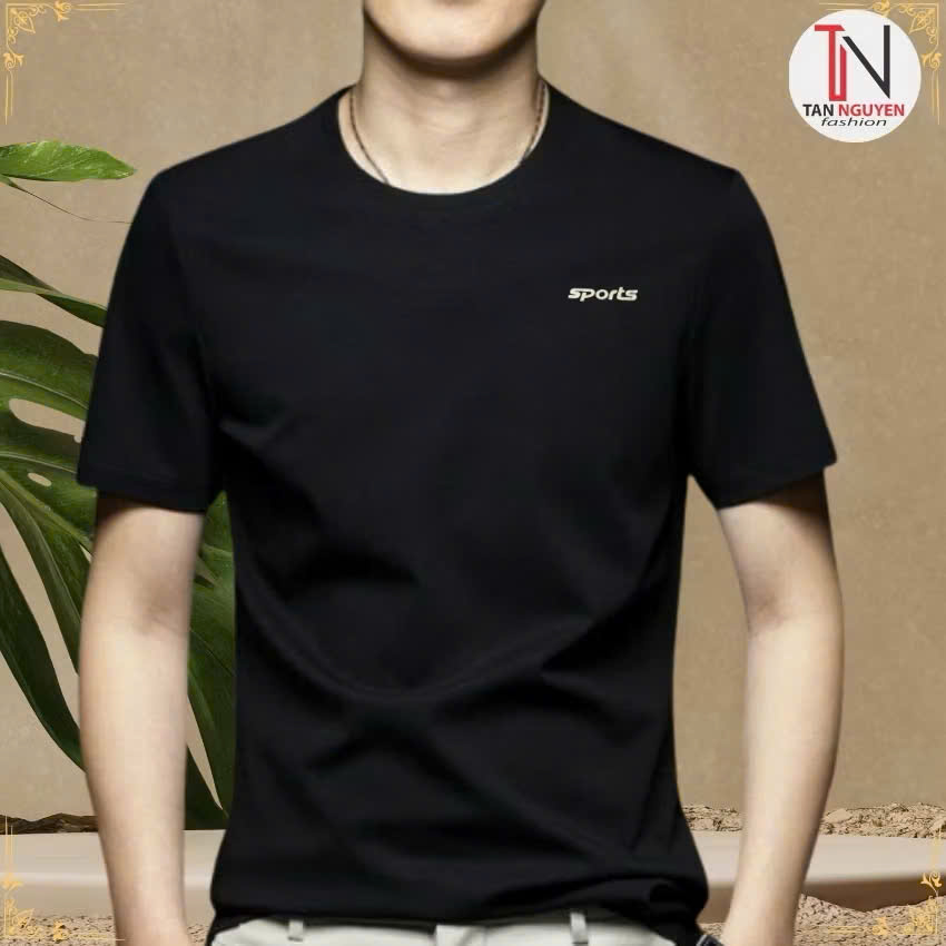 Men's Cool T-Shirt, Round Neck, Short Sleeves, Stretchy, Breathable, Cool, 4-Way Stretch, Beautiful Appearance - Vnxk-Therapy1989- - 3