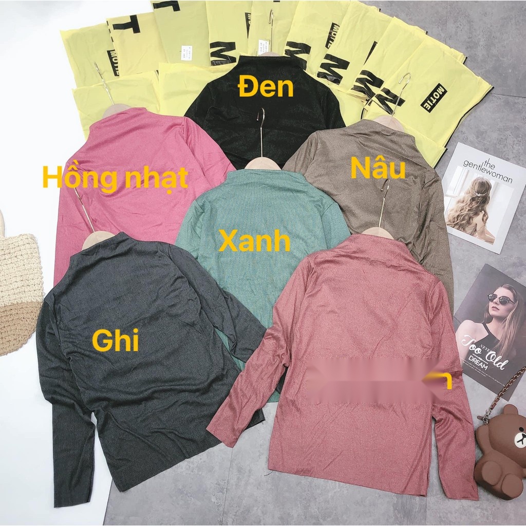 Áo len nhung túi vàng, mêm, ấm, không bai dão