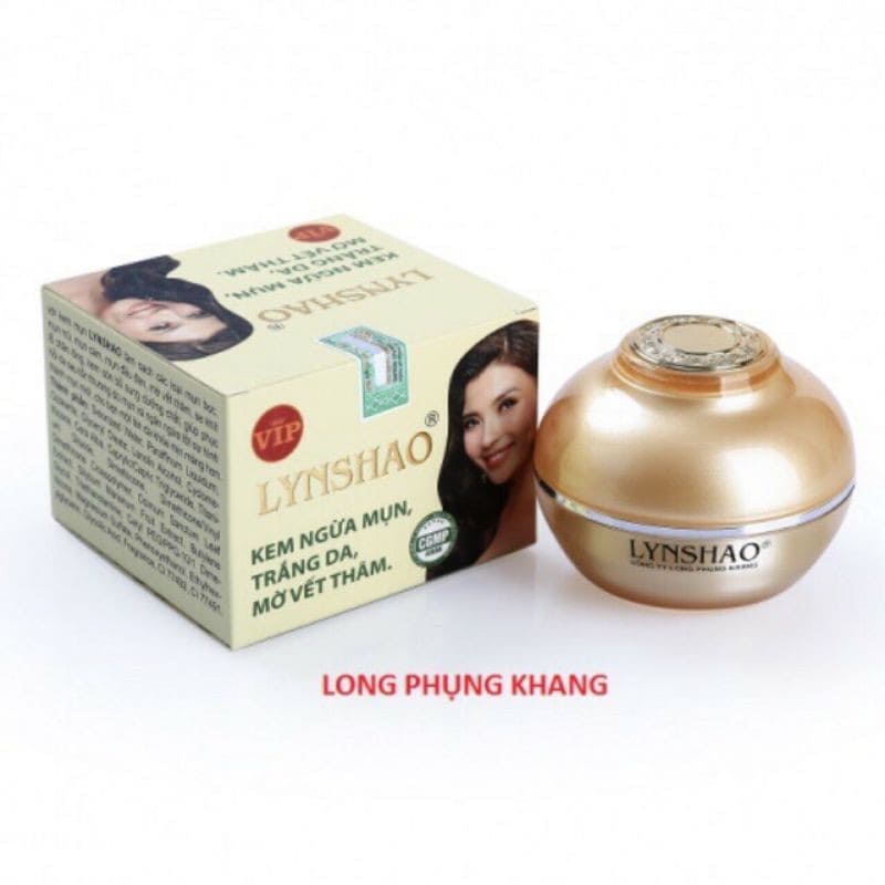 Kem ngừa mụn giúp trắng da làm mờ vết thâm da mặt tại nhà cao cấp LYNSHAO - Hàng Chính Hãng 40g