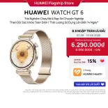 Đồng Hồ Thông Minh HUAWEI WATCH GT 6 Series | Trải Nghiệm Chạy Bộ & Đạp Xe Chuyên Nghiệp | Thời Lượng Sử Dụng Lên Đến 14 Ngày | Theo Dõi Sức Khỏe Toàn Diện