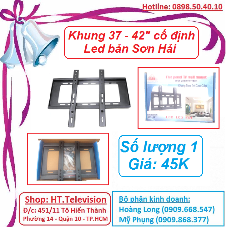 Khung tivi led cố định 37 in đến 42 in