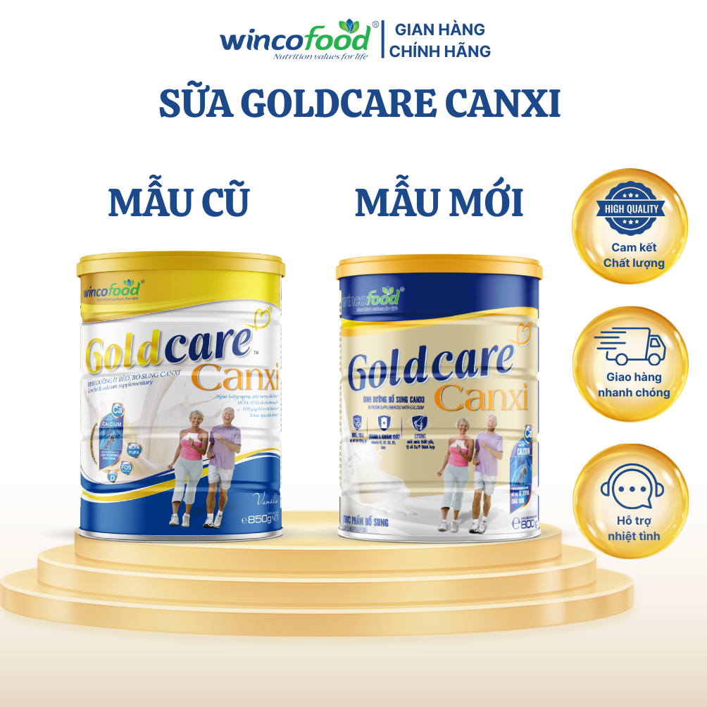 Sữa bột Wincofood GoldCare Canxi (800g/lon)