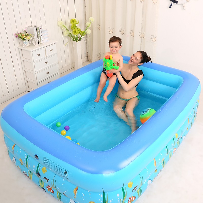 Bể bơi minibể bơi trong nhàbể bơi 3 tầng 1.3m full hộp cho bé.