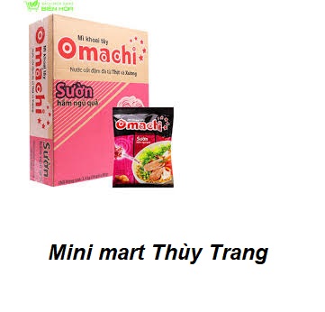 1 thùng 30 gói mì khoai tây Omachi sườn hầm ngũ quả  gói 80g