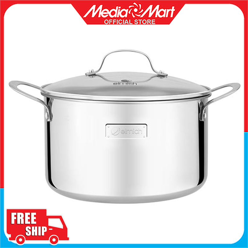 Nồi inox 3 lớp đáy liền elmich tri-max 26cm 235373