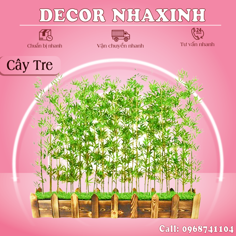 Cây trúc - cây tre giả 1m5 - 2m, cây cảnh decor trang trí phòng khách phòng ngủ như thật
